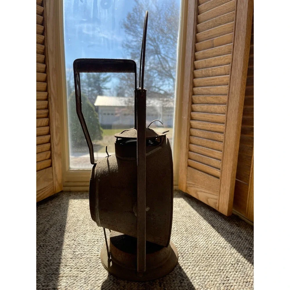 Antique 1900's Dietz Acme Track Walker Inspector Railroad Train Lamp Patina Rust